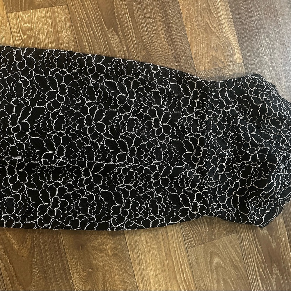 Black Floral Lace Dress
